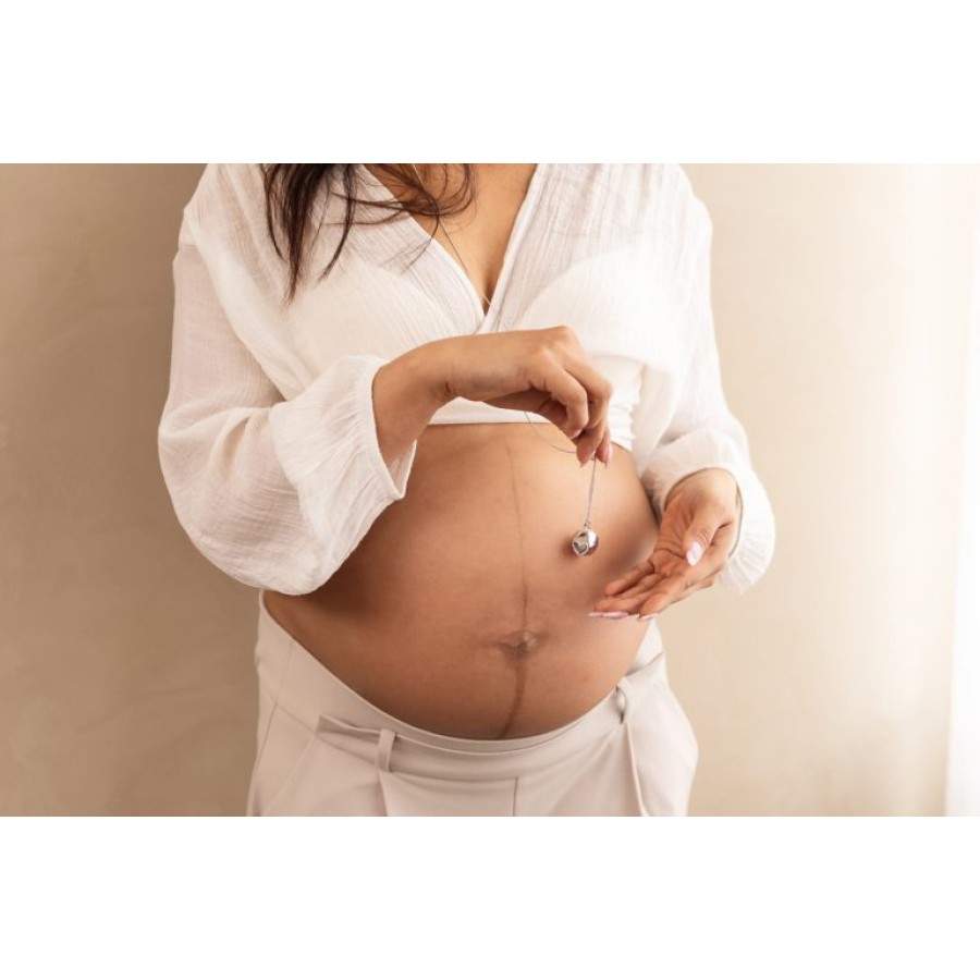 Proud Mama Lilo Heart Pink – Μενταγιόν Εγκυμοσύνης με Μεταλλόφωνο