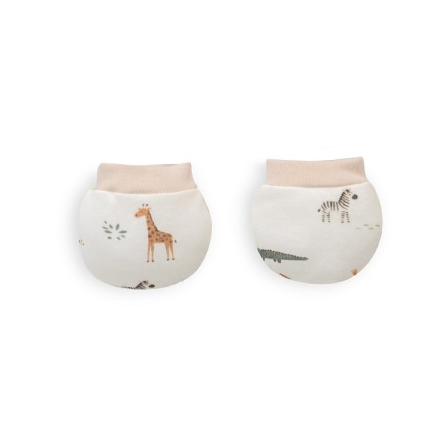 Interbaby Savana Σετ Δώρου Νεογέννητου 5τμχ 0-6 Μηνών 100% Βαμβάκι Beige SET73-05