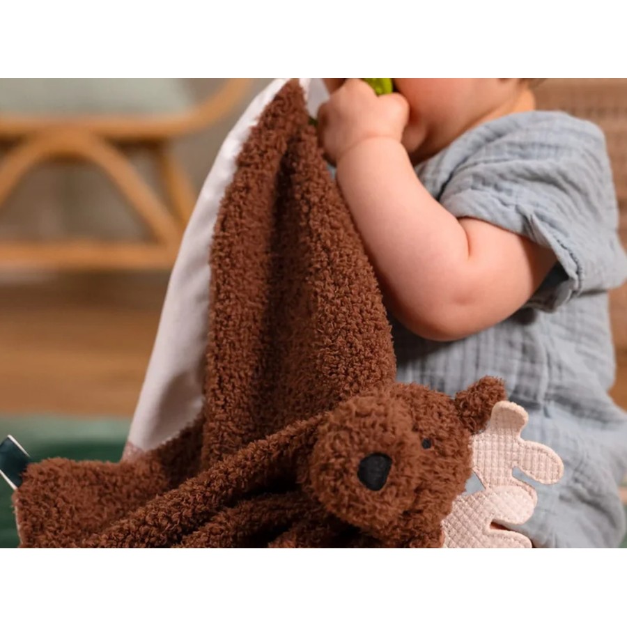 Baby Gift Box Forest Σετ Δώρου Γέννησης 3τμχ με Πανάκι, Κουδουνίστρα & Υφασμάτινο Βιβλίο 0m+