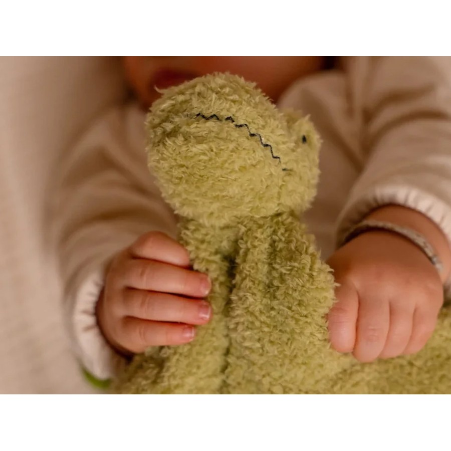 Baby Gift Box Dino Friends Σετ Δώρου Γέννησης 3τμχ με Πανάκι, Κουδουνίστρα & Υφασμάτινο Βιβλίο 0m+