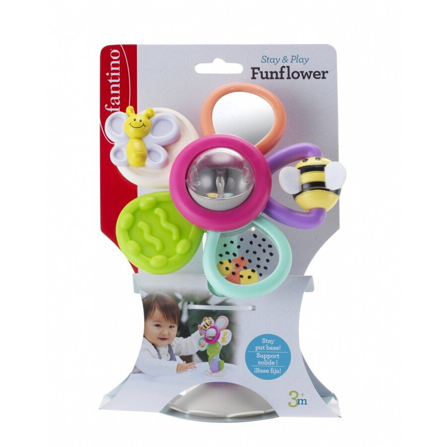 Infantino Παιχνίδι Δραστηριοτήτων με Βεντούζα Stay & Play Funflower