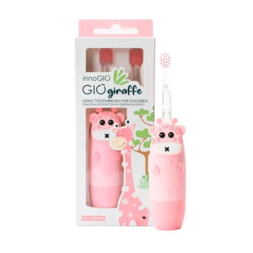 InnoGio Sonic Παιδική Ηλεκτρική Οδοντόβουρτσα GioGiraffe Pink