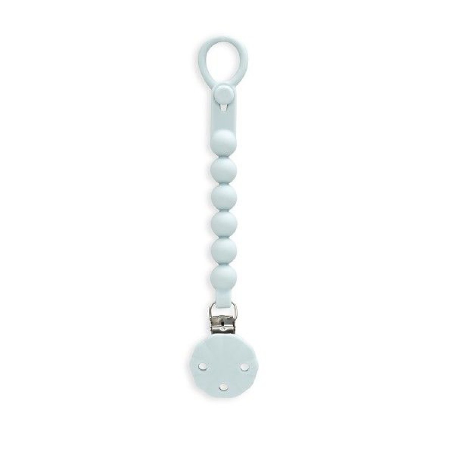 Interbaby Αλυσίδα Στήριξης Πιπίλας Σιλικόνης Grey Blue