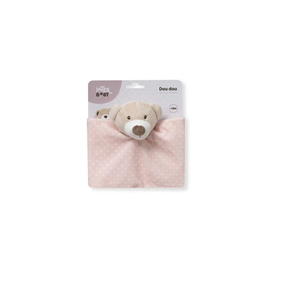 Interbaby Βρεφικό Ντουντού - Πανάκι Παρηγοριάς Osito Pink