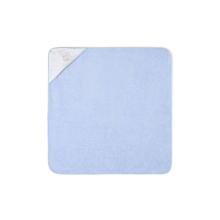 Interbaby Elefante Βρεφικό Σετ Μπουρνούζι Κάπα 100x100εκ. & Βελούδινο Πανάκι Παρηγοριάς Blue