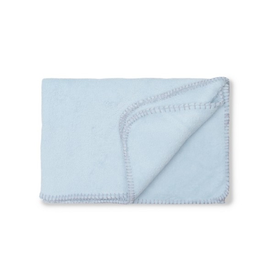 Interbaby Βρεφική Κουβέρτα Αγκαλιάς Bear Blue 80x110εκ.