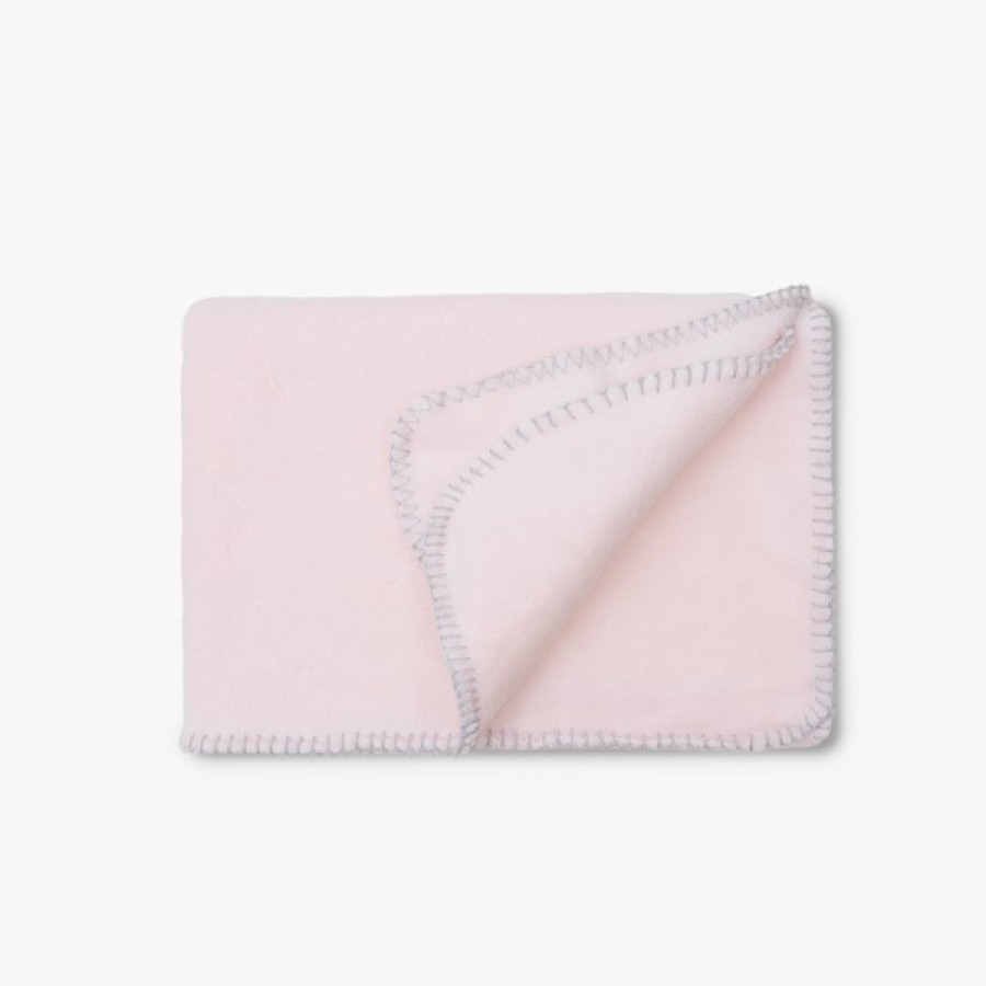 Interbaby Βρεφική Κουβέρτα Αγκαλιάς Bear Pink 80x110εκ.