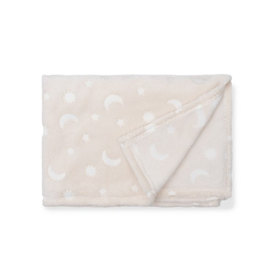 Interbaby Βρεφική Κουβέρτα Αγκαλιάς Stars Beige 80x110εκ.