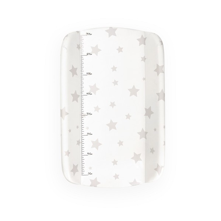 Interbaby Μπανιέρα - Αλλαξιέρα Με Γλύστρα Estrellas White/Gray