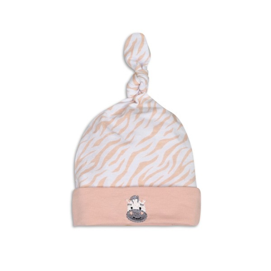 Interbaby Σετ Δώρου Ζέβρα με Πανάκι Αγκαλιάς 4τμχ. White-Pink 0-6 μηνών