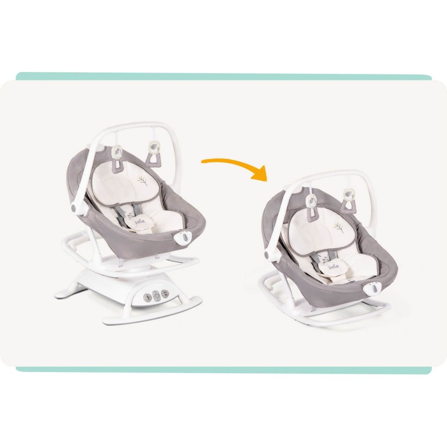 Joie Swing Sansa 2 in 1 Πολυλειτουργικό Ηλεκτρικό Ρηλάξ & Κούνια Cosmo Tan