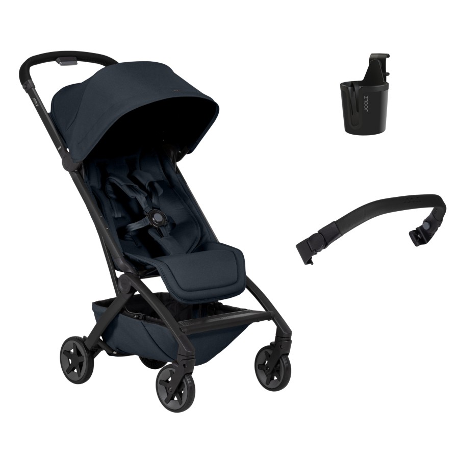 Joolz Aer² Dark Navy Blue – Ultra Compact Καρότσι Ταξιδιού 6.5kg | One Hand Fold | Από Νεογέννητο | Δώρο Μπάρα & Ποτηροθήκη