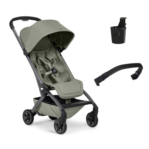 Joolz Aer² Dark Sage green – Ultra Compact Καρότσι Ταξιδιού 6.5kg | One Hand Fold | Από Νεογέννητο | Δώρο Μπάρα & Ποτηροθήκη