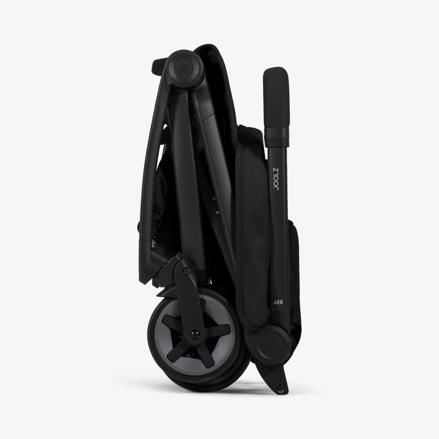 Joolz Aer² Dark Space Black – Ultra Compact Καρότσι Ταξιδιού 6.5kg | One Hand Fold | Από Νεογέννητο | Δώρο Μπάρα & Ποτηροθήκη