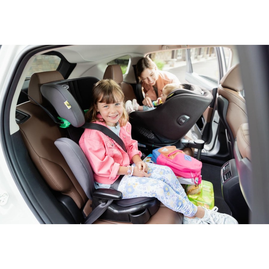 Παιδικό Κάθισμα Αυτοκινήτου GRACO Junior Maxi i-Size R129 Iron 100-150cm (15-36 κιλά)