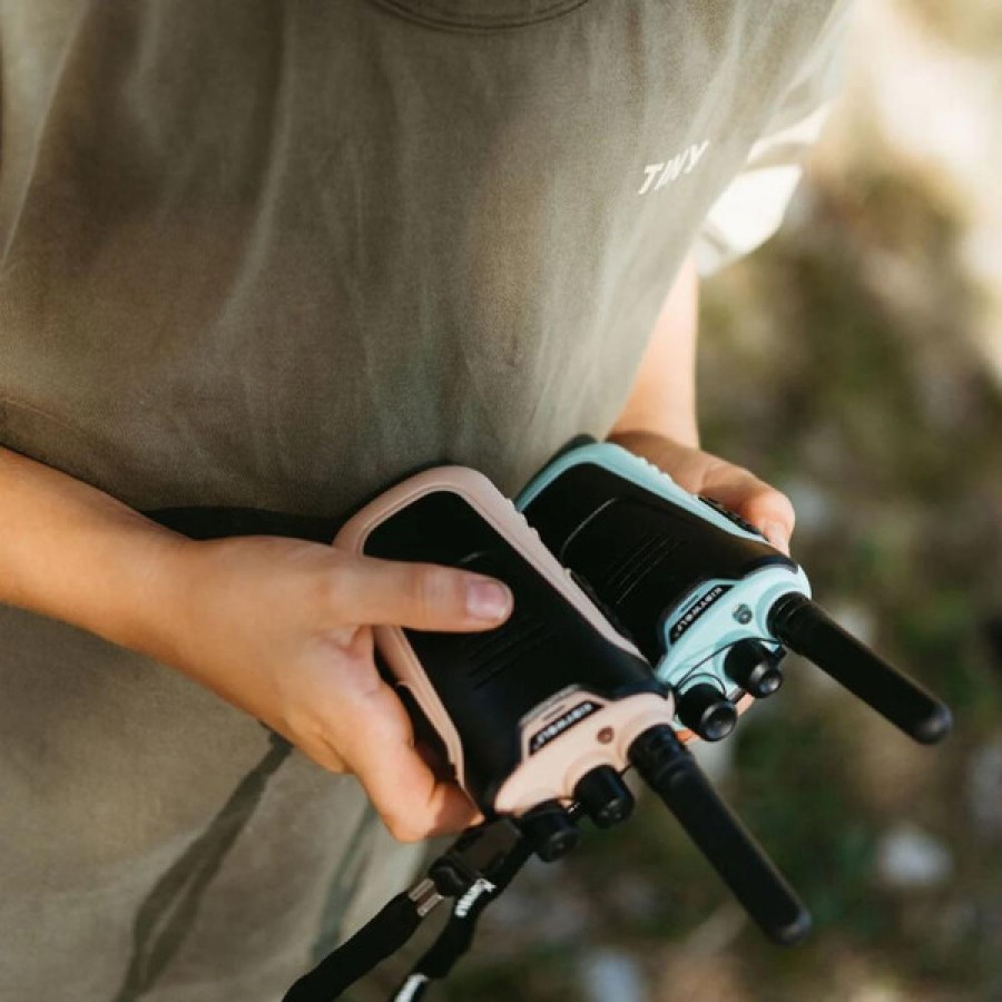 Επαναφορτιζόμενα Walkie-Talkies με Μεγάλη Εμβέλεια 3-6 Χιλιόμετρα Kidywolf Ροζ-Σιέλ