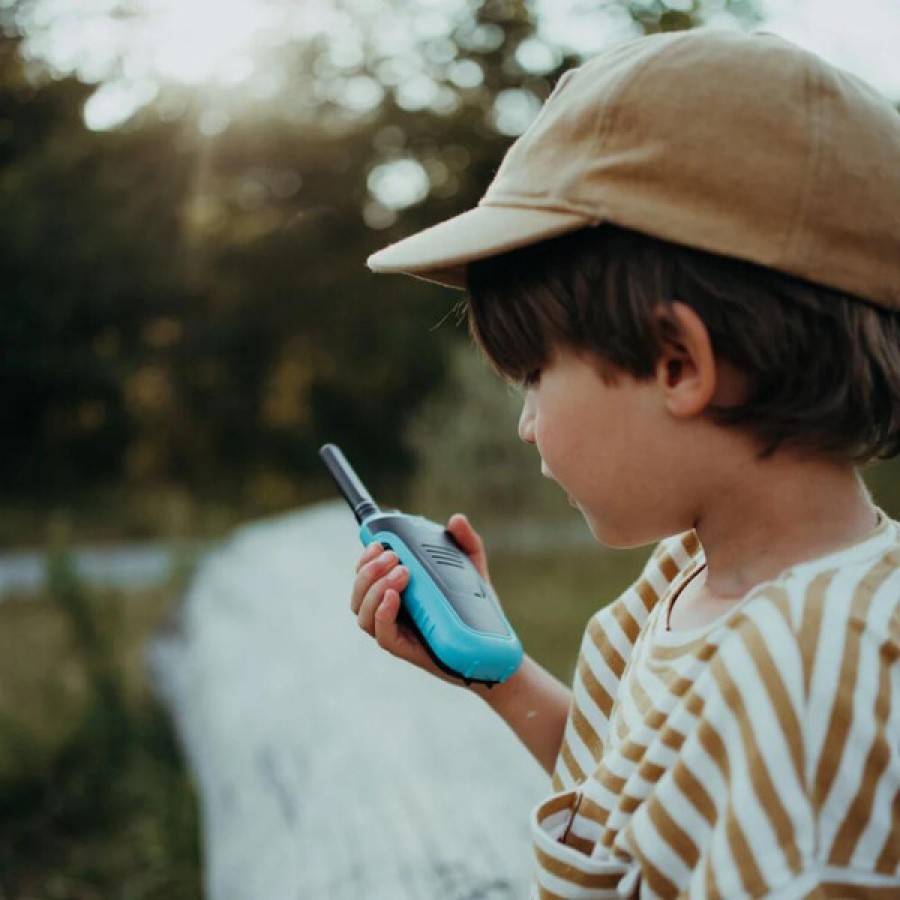 Επαναφορτιζόμενα Walkie-Talkies με Μεγάλη Εμβέλεια 3-6 Χιλιόμετρα Kidywolf Ροζ-Σιέλ