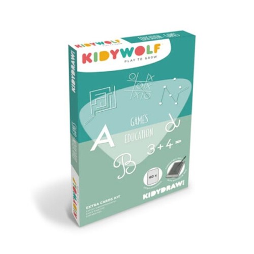 60 Κάρτες για τα Mini Tablet Ζωγραφικής Kidwolf Kidydraw με Θέμα Παιχνίδια & Εκπαίδευση