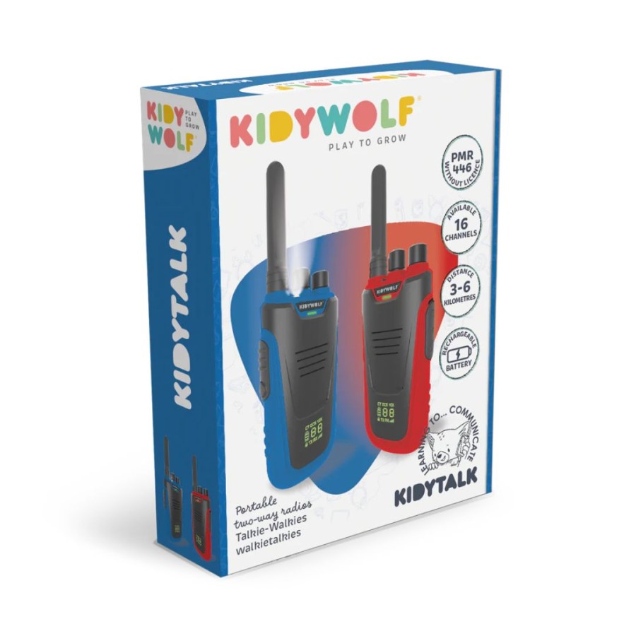 Kidywolf Επαναφορτιζόμενα Walkie-Talkies με Μεγάλη Εμβέλεια 3-6 Χιλιόμετρα