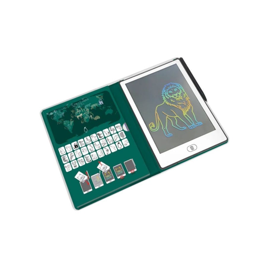 Kidywolf Παιδικό Tablet Ζωγραφικής με Οθόνη LCD με 30 Κάρτες Animals Around The World