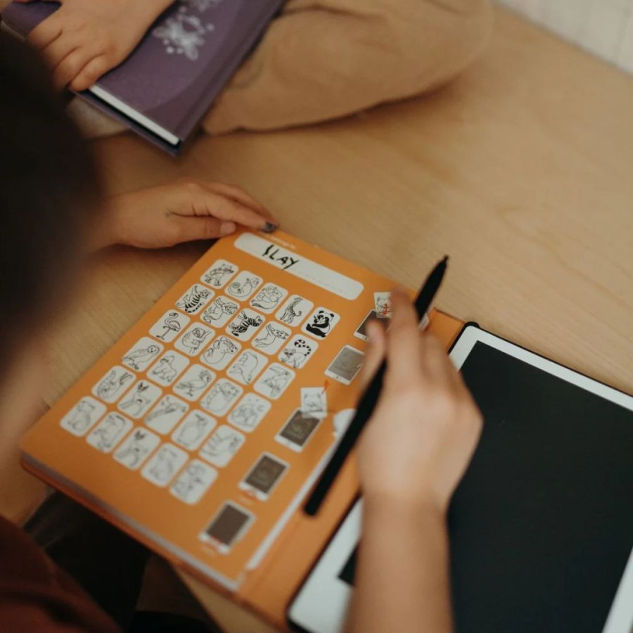 Kidywolf Παιδικό Tablet Ζωγραφικής με Οθόνη LCD με 30 Κάρτες Animals