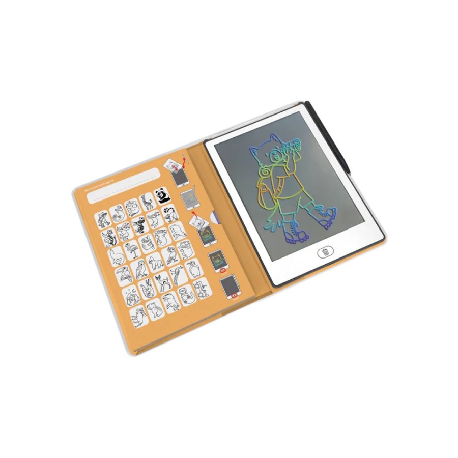 Kidywolf Παιδικό Tablet Ζωγραφικής με Οθόνη LCD με 30 Κάρτες Animals