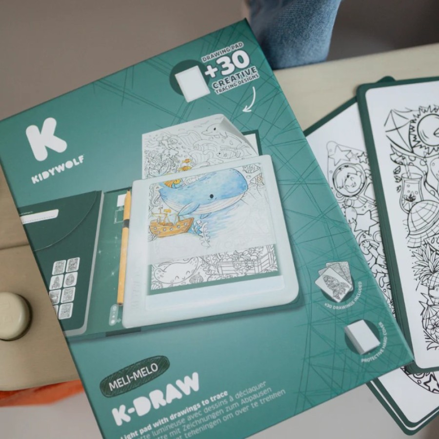 Παιδικό Tablet Illustration & Ζωγραφικής με 30 Σχέδια για Ηλικίες 10+ Kidywolf Meli Melo