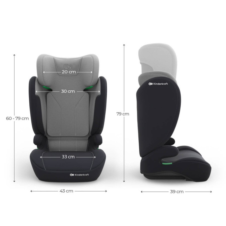 Παιδικό Κάθισμα Αυτοκινήτου Kinderkraft I-SPARK 2 PLUS i-Size 100-150cm Grey
