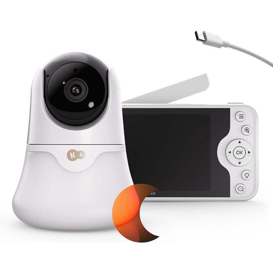 Eνδοεπικοινωνία Baby Monitor με Κάμερα Kinderkraft Nite Eye Glow 5''