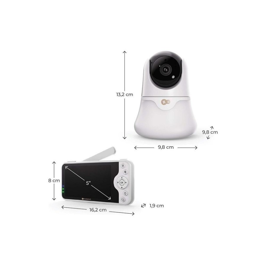 Eνδοεπικοινωνία Baby Monitor με Κάμερα Kinderkraft Nite Eye Glow 5''