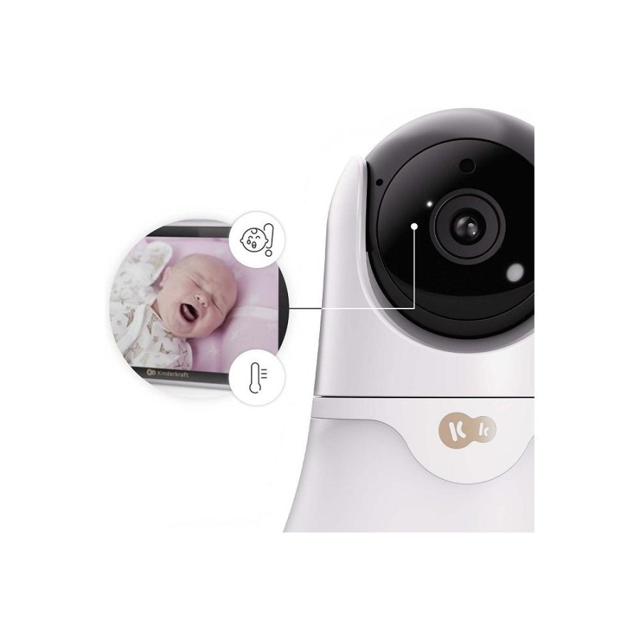 Eνδοεπικοινωνία Baby Monitor με Κάμερα Kinderkraft Nite Eye Glow 5''