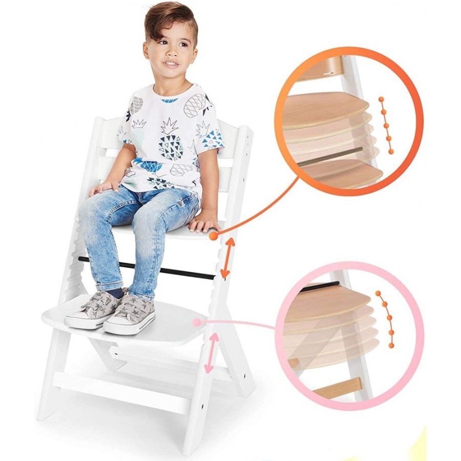 Παιδική Καρέκλα Φαγητού Kinderkraft Enock Full White