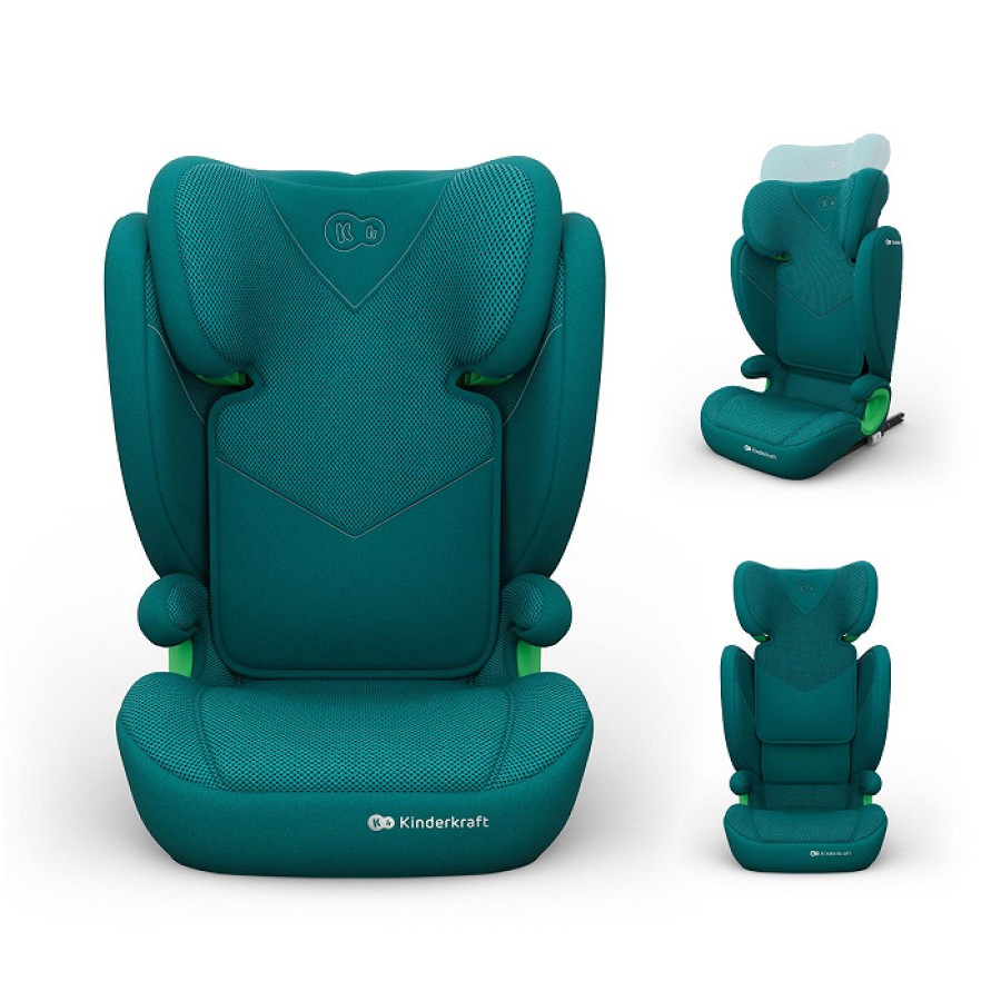 Παιδικό Κάθισμα Αυτοκινήτου 15-36kg Kinderkraft Junior Fix 2 Plus i-Size Green