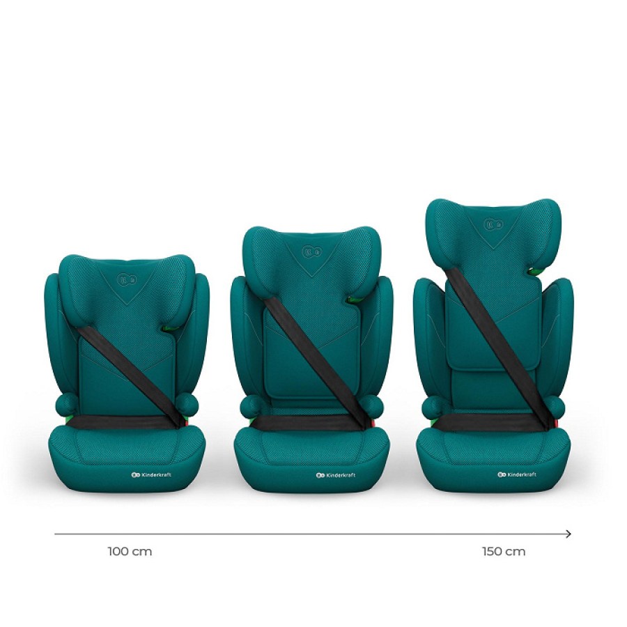 Παιδικό Κάθισμα Αυτοκινήτου 15-36kg Kinderkraft Junior Fix 2 Plus i-Size Green