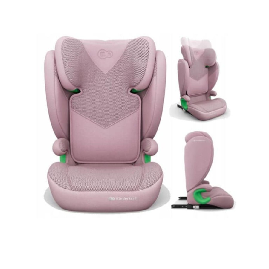 Παιδικό Κάθισμα Αυτοκινήτου 15-36kg Kinderkraft Junior Fix 2 Plus i-Size Pink