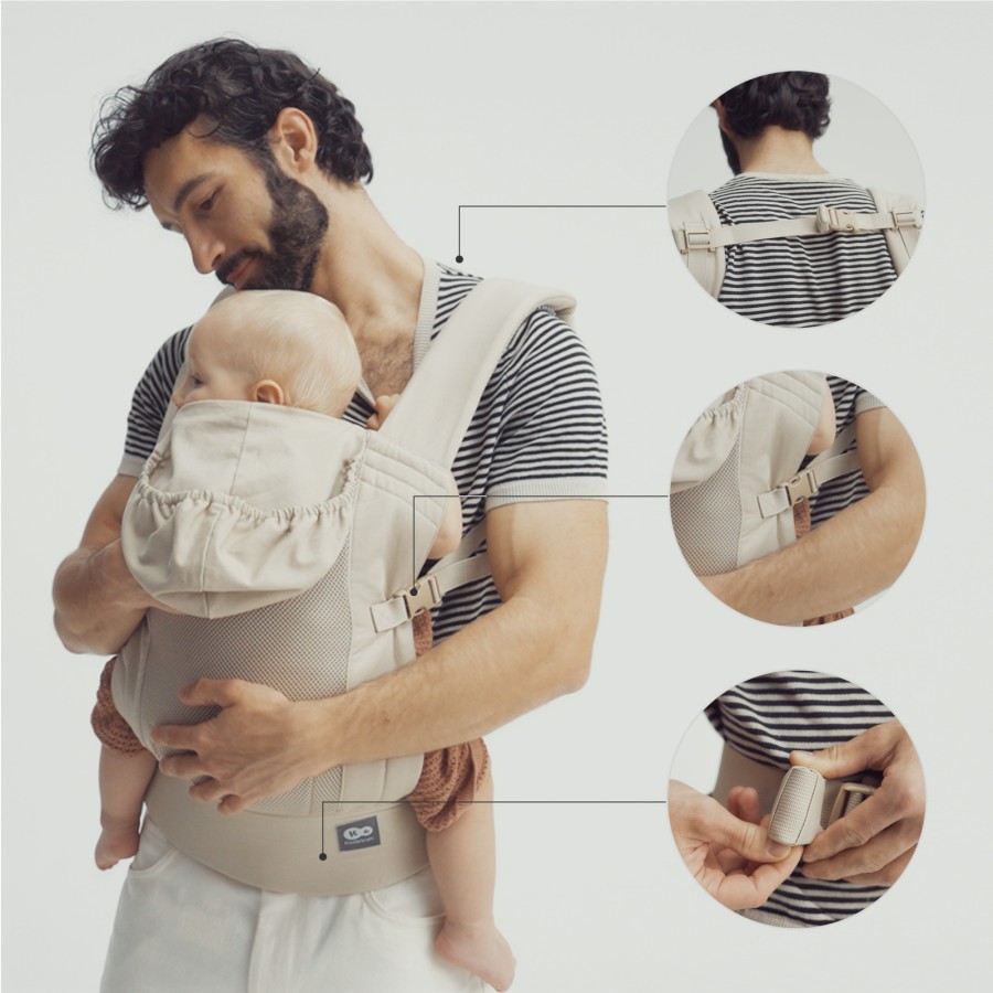 Εργονομικός Βρεφικός Μάρσιπος Kinderkraft Carrybee Grey