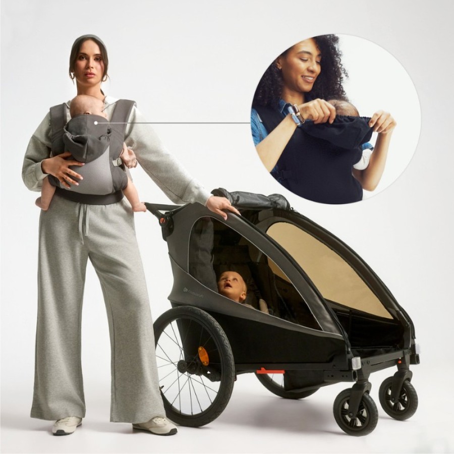 Εργονομικός Βρεφικός Μάρσιπος Kinderkraft Carrybee Black
