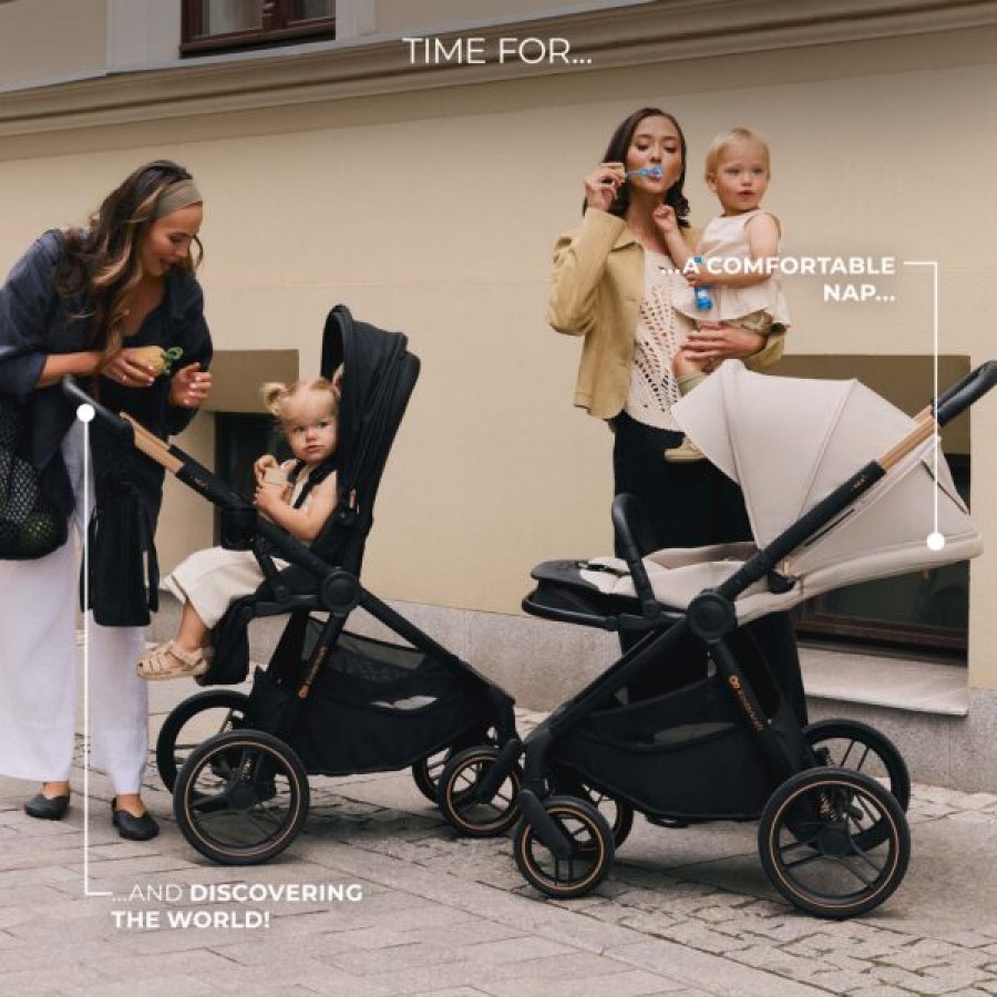 Παιδικό Σύστημα Μεταφοράς 2 σε 1 Kinderkraft ΝΕΑ 2 Platinum Grey με Πορτ-Μπεμπέ