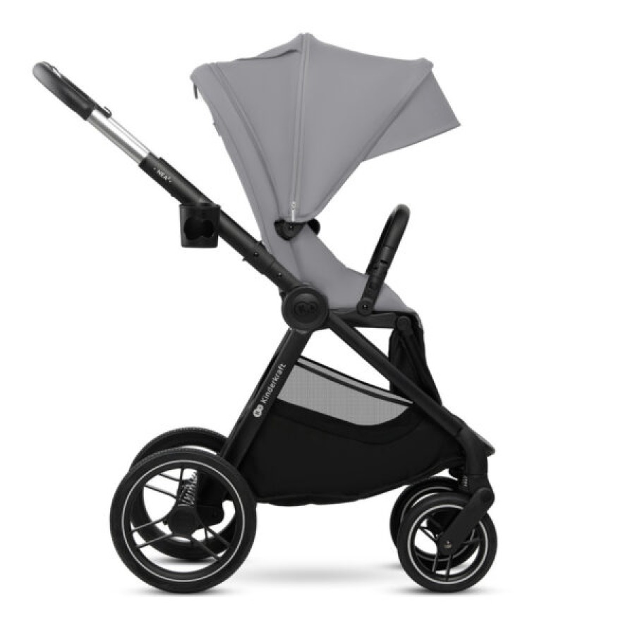 Παιδικό Σύστημα Μεταφοράς 2 σε 1 Kinderkraft ΝΕΑ 2 Platinum Grey με Πορτ-Μπεμπέ