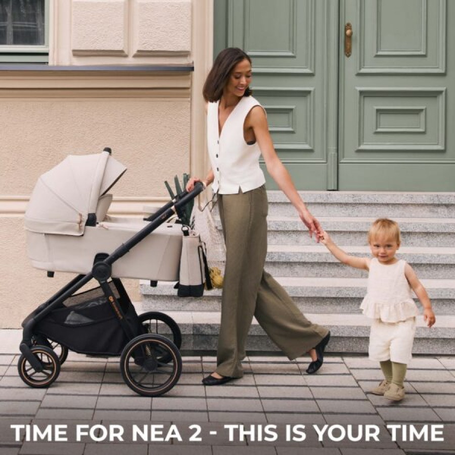 Παιδικό Σύστημα Μεταφοράς 2 σε 1 Kinderkraft ΝΕΑ 2 Platinum Grey με Πορτ-Μπεμπέ