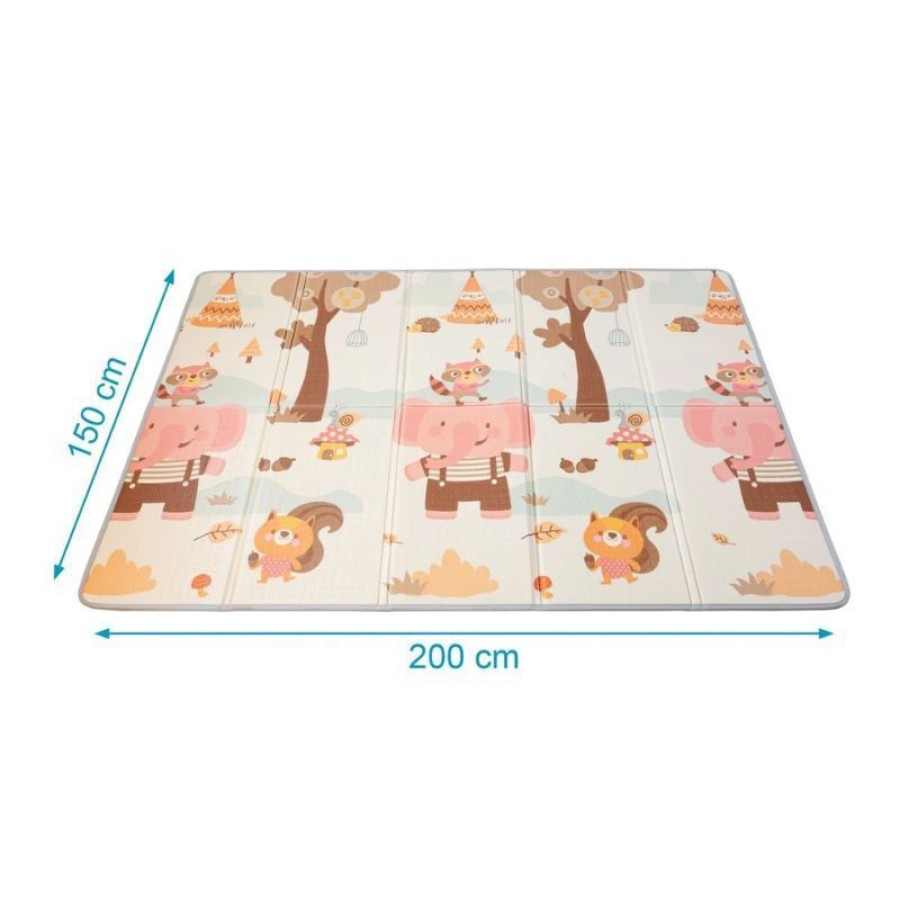 Kiokids Αφρώδες Χαλάκι Δαπέδου Διπλής Όψεως Autumn Forest 150x200εκ. 0m+