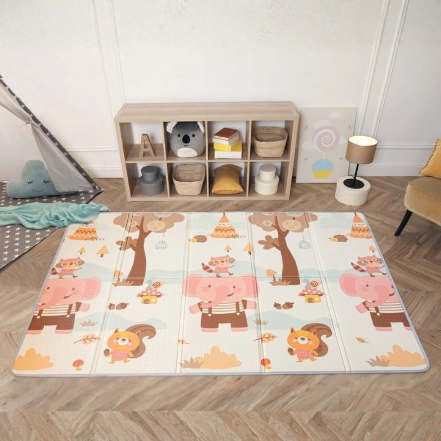 Kiokids Αφρώδες Χαλάκι Δαπέδου Διπλής Όψεως Autumn Forest 150x200εκ. 0m+