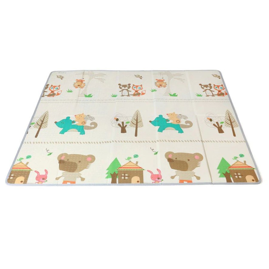 Kiokids Αφρώδες Χαλάκι Δαπέδου Διπλής Όψεως Mountains 150x200εκ. 0m+