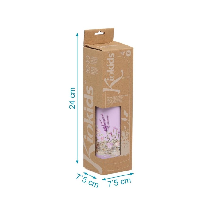 Kiokids Ανοξείδωτο Θερμός Υγρών Lavender Bunny 500ml