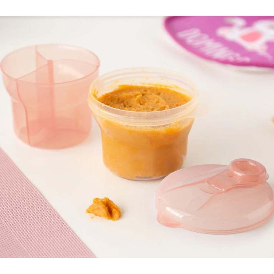 Kiokids Δοσομετρητής Βρεφικής Σκόνης Γάλακτος 3 Θέσεων Ροζ 300ml