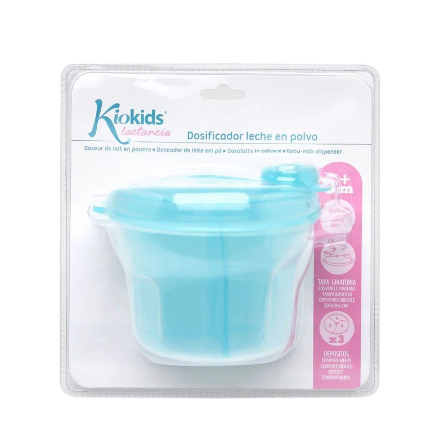 Kiokids Δοσομετρητής Βρεφικής Σκόνης Γάλακτος 3 Θέσεων Σιέλ 300ml