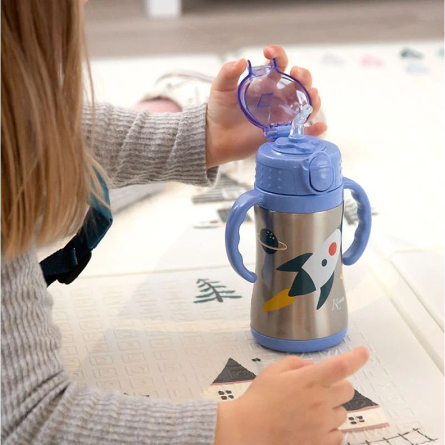 Kiokids Παγούρι Θερμός με Λαβές Space Rocket 280ml 6m+