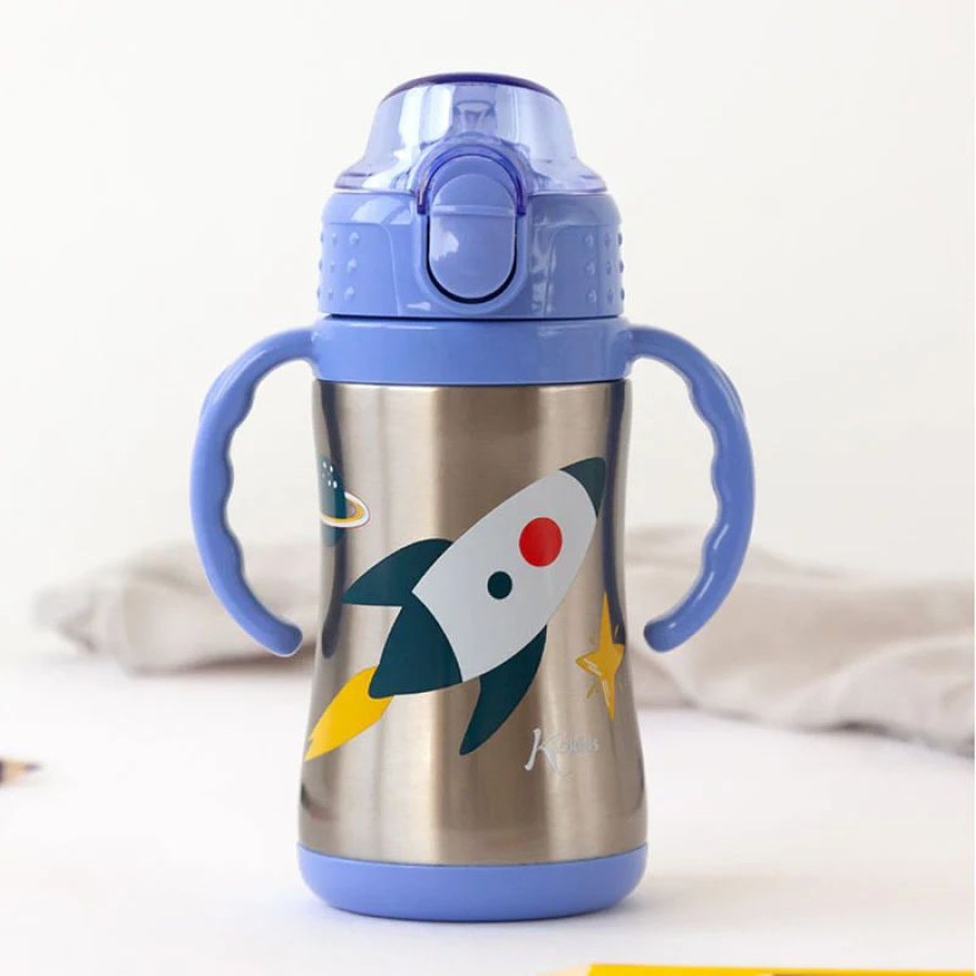 Kiokids Παγούρι Θερμός με Λαβές Space Rocket 280ml 6m+