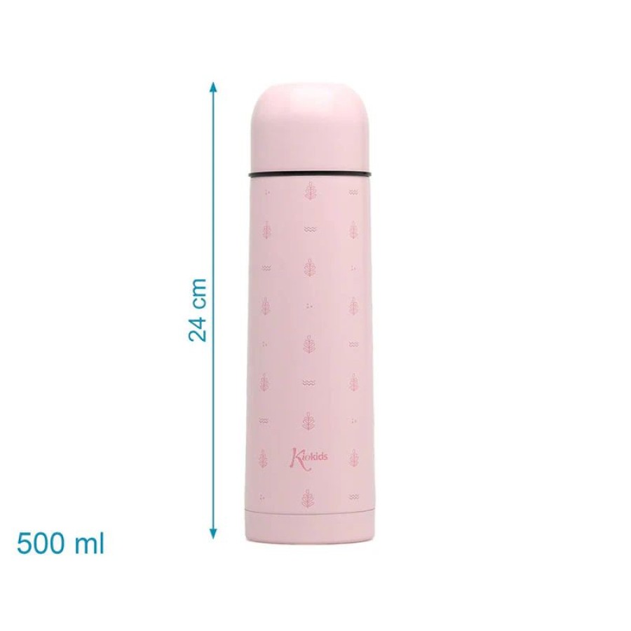 Kiokids Ανοξείδωτο Θερμός Υγρών Petit Moments Ροζ 500ml