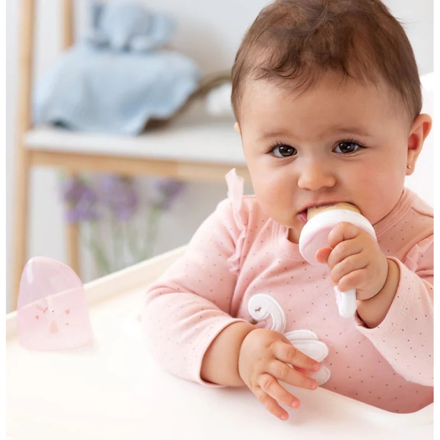 Kiokids Τροφοδοτής Φαγητού Σιλικόνης Lovely Bunny 6+ μηνών